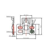 Петля накладная 110*, доводчик, планка 3D, 48мм, HISSEN Петля накладная 110*, доводчик, планка 3D, 48мм, HISSEN